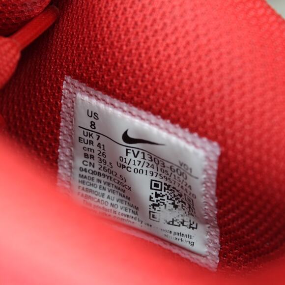 Nike Ja 1 TB University Red White Men's Basketball Shoes FV1303-600 Size 8 - Picture 8 of 8